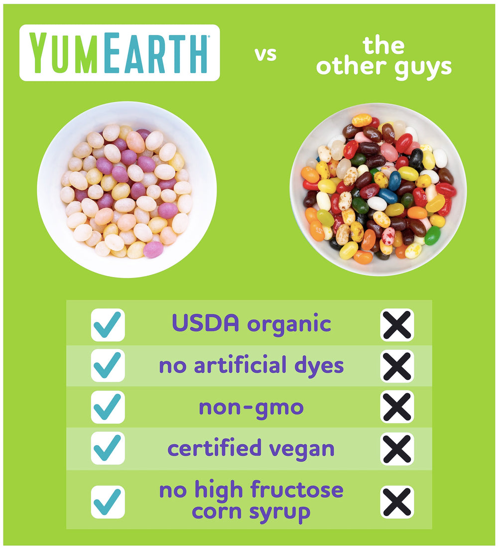 YumEarth jelly beans ideal for lunchboxes and quick snacks