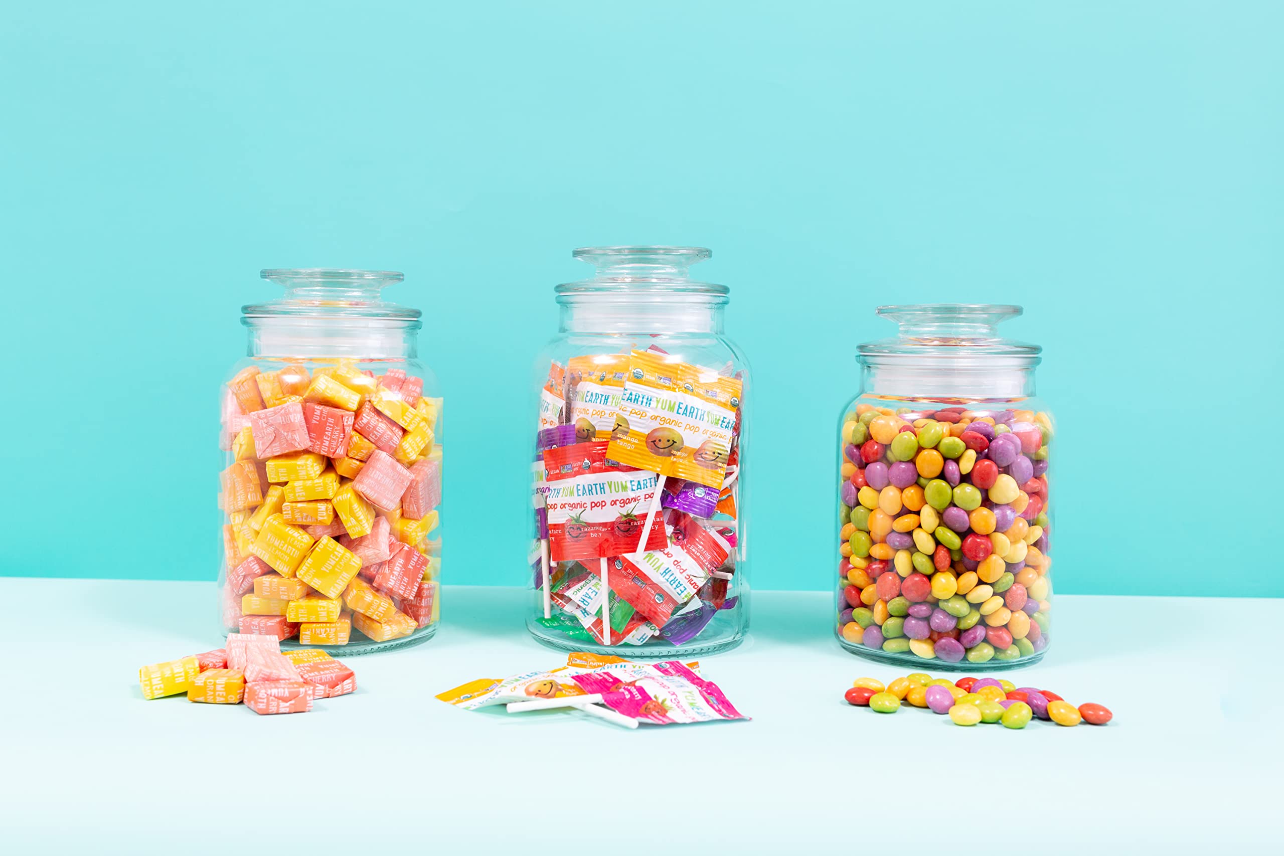 YumEarth classroom-friendly packaging, gluten-free and dairy-free options.
