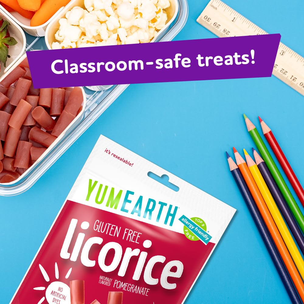 YumEarth lunchbox-friendly licorice for school snacks.