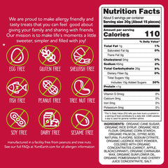 YumEarth organic, non-GMO licorice made with real fruit juices.