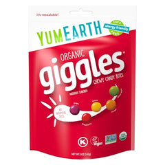 YumEarth Organic-Vegan-Candy emphasizes organic ingredients for vegan snacking.