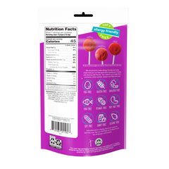 YumEarth Organic Vitamin-C Pops taste image emphasizing vegan, non-GMO snack with bright flavors.