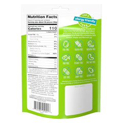 YumEarth Sour Giggles bag back showing organic ingredients claim.
