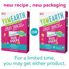 Close-up of YumEarth snacks showing pineapple, raspberry, and mango colors