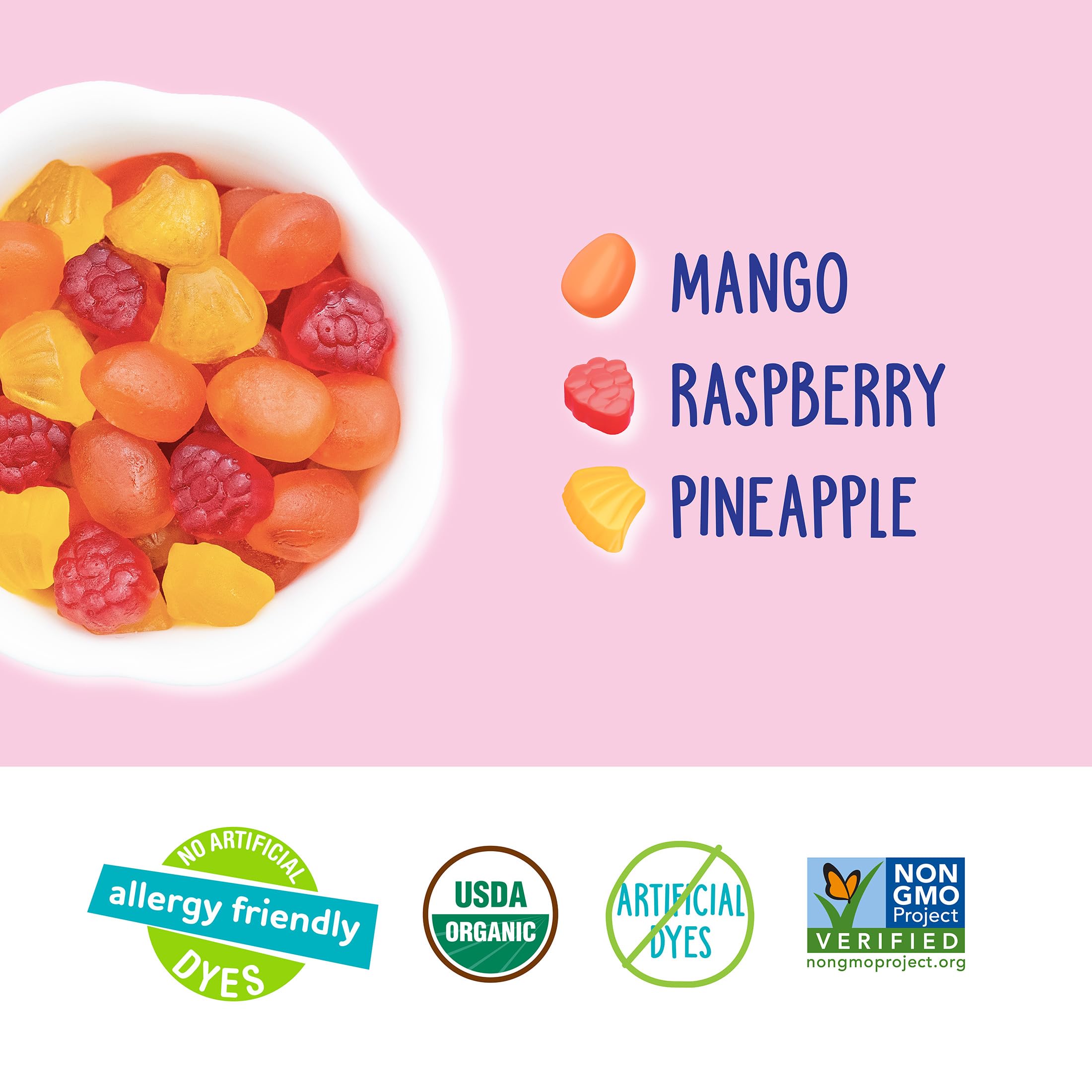 Serving idea with YumEarth tropical fruit snacks for kids and adults