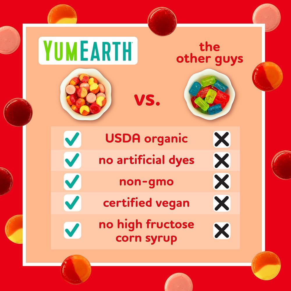 Product shot of YumEarth Wild Peppermint Drops on a store shelf