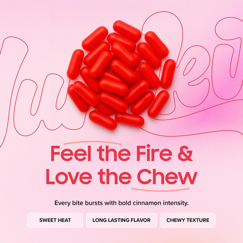 Yumkit Hot Tamales Fierce Cinnamon Candy tray of red candies for snack bowls.