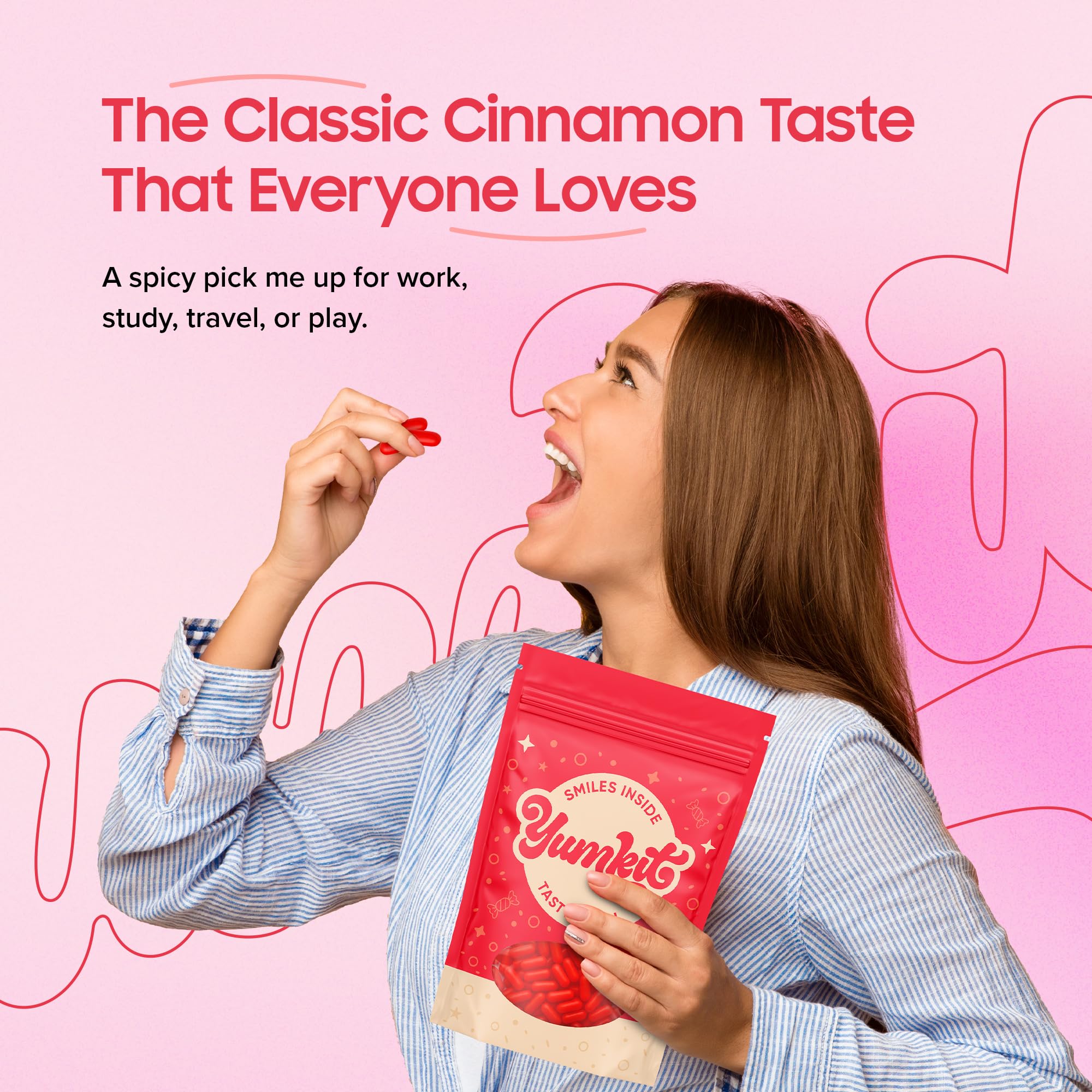 Yumkit Hot Tamales Fierce Cinnamon Candy theater snack ready for concessions.