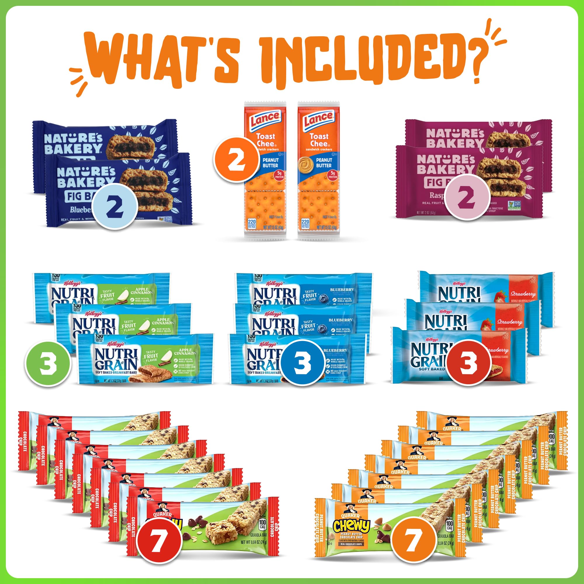Yummey granola bars individually wrapped, perfect for on-the-go lunches and desk snacking.