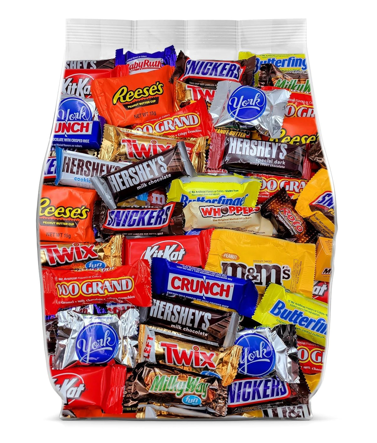 Yummy Chew assorted chocolate variety pack front view, ideal for Easter baskets and party tables.