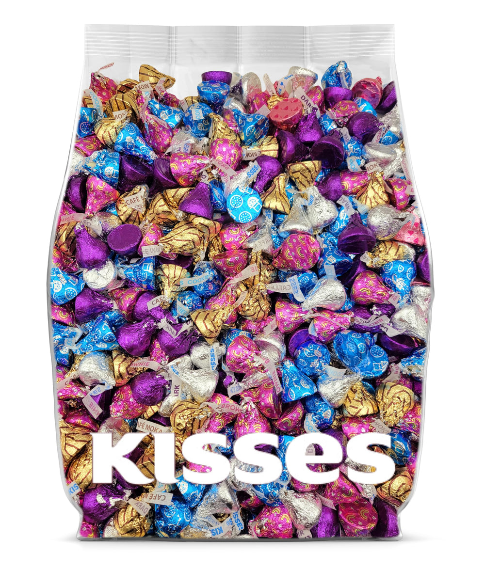 Yummy Chew Assorted Kisses bulk pack on display for party bowls and gifts