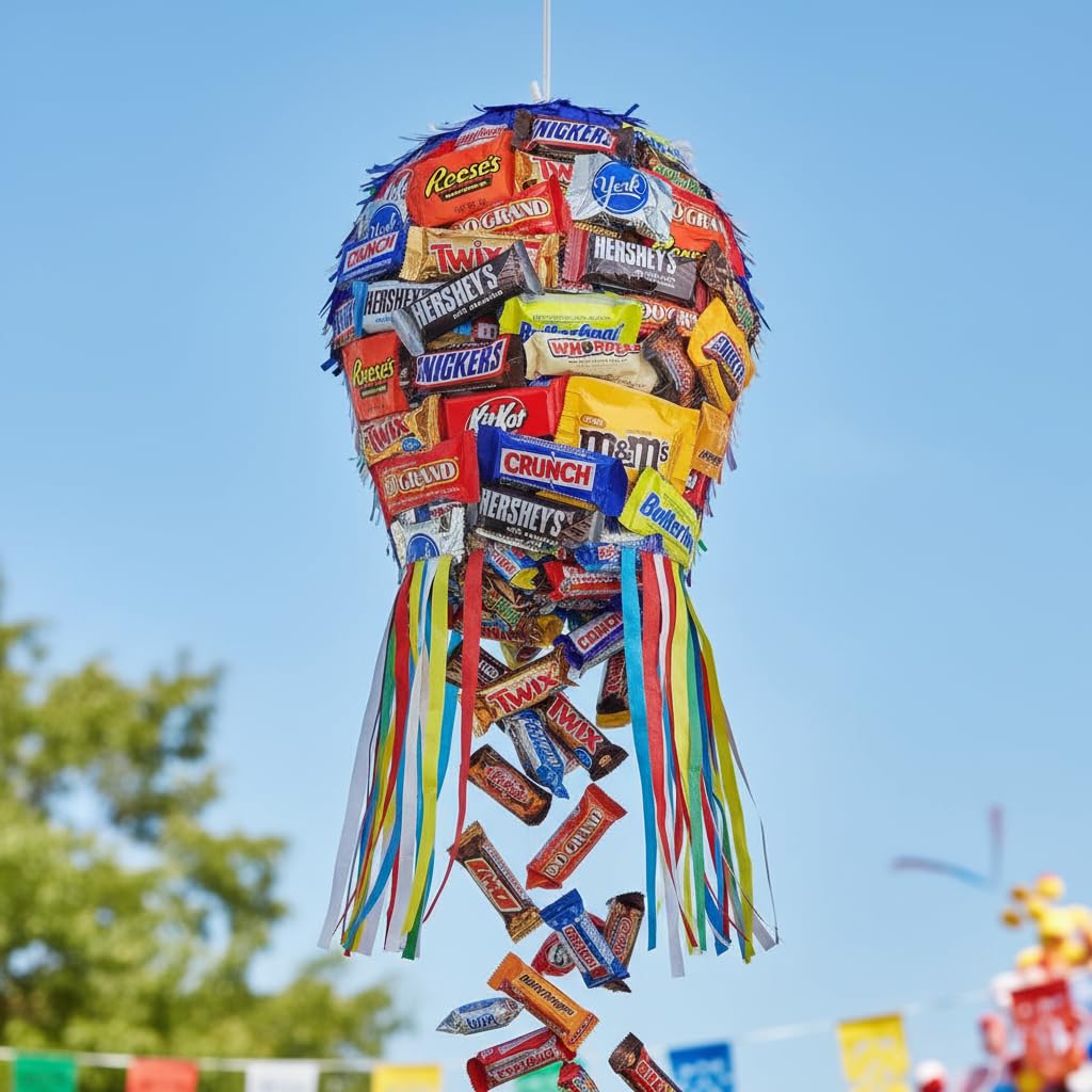 Yummy Chew display featuring different brands, flavors, and textures.
