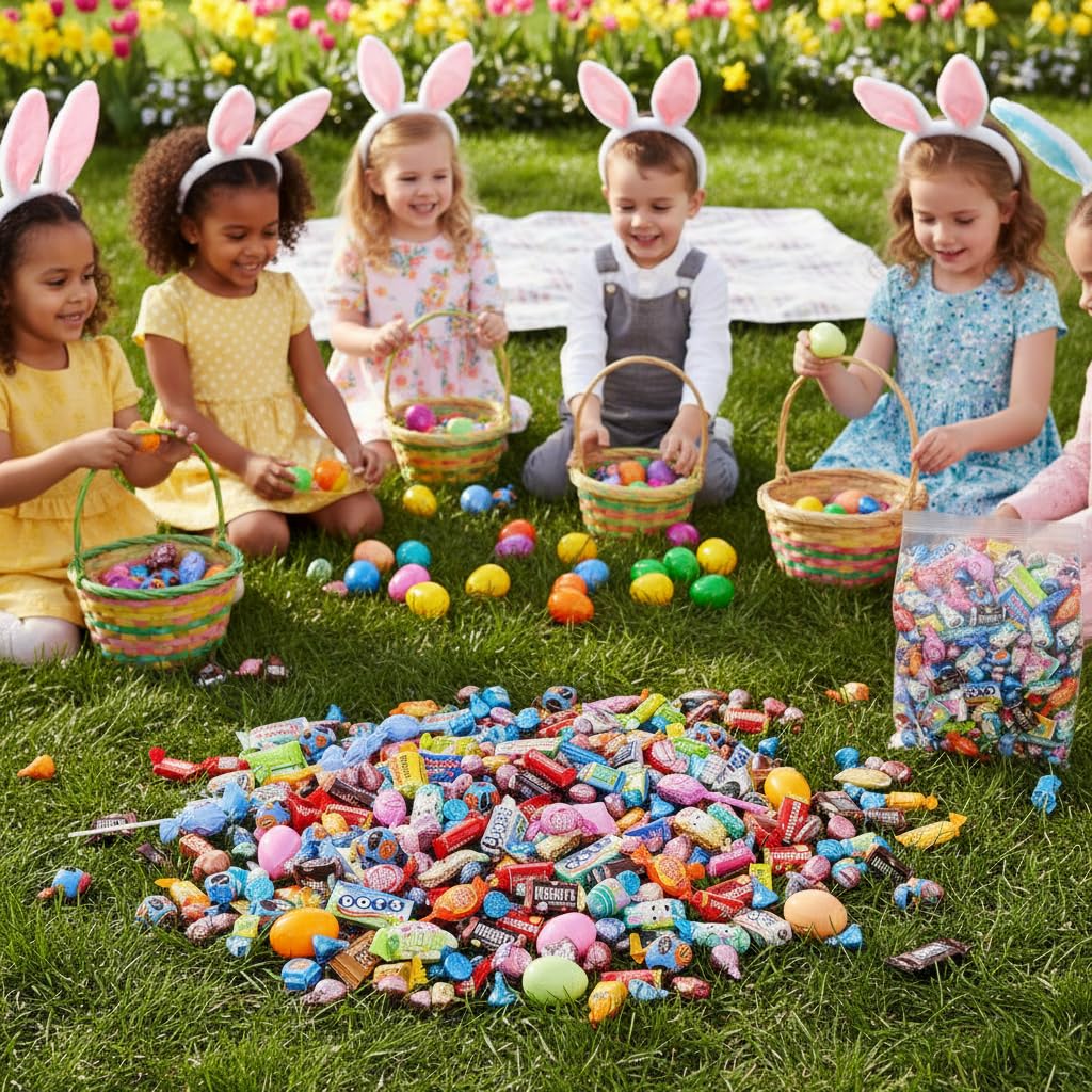 Yummy Chew Easter Eggs chocolate candies ideal for egg hunts and baskets.