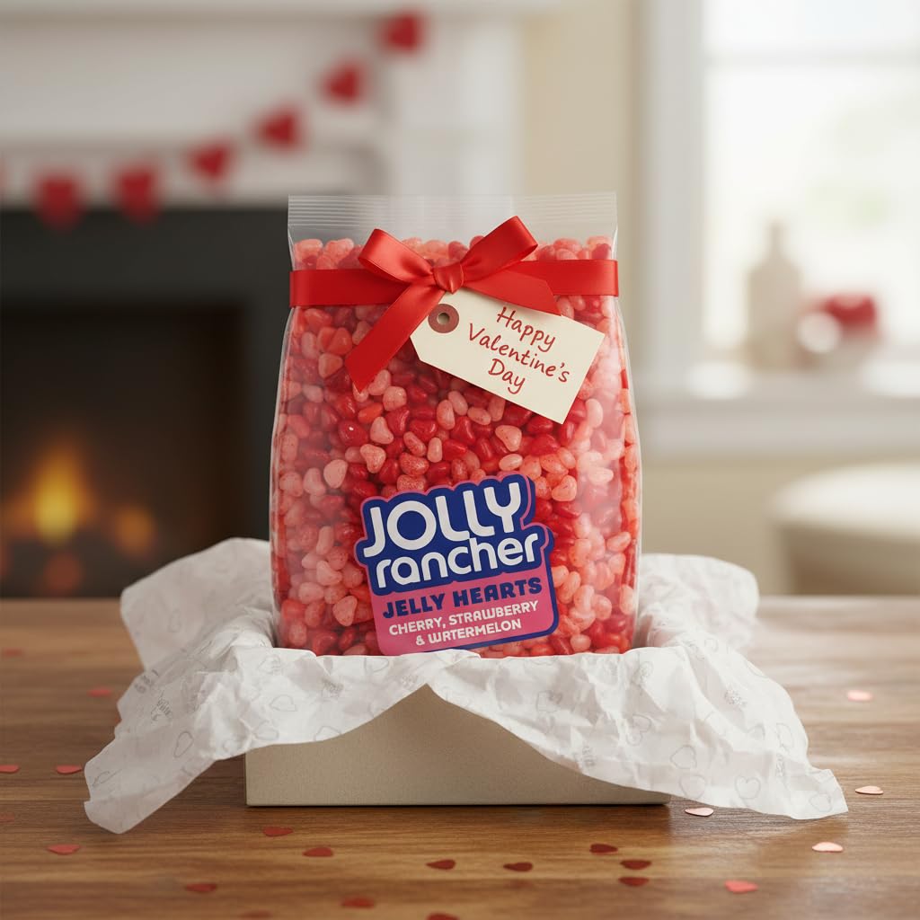 Jolly Ranchers Jelly Hearts offer colorful stocking stuffer ideas for celebrations.