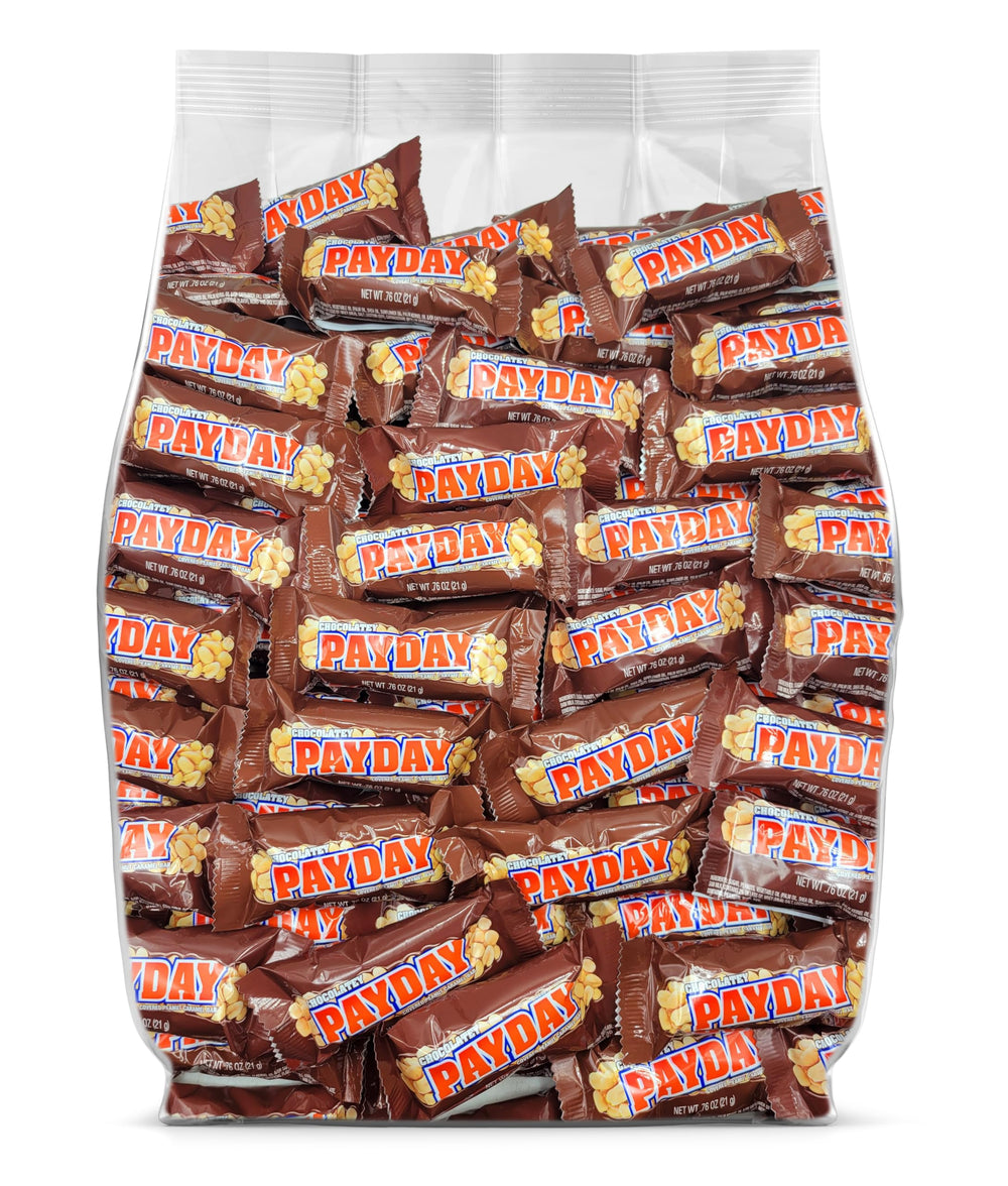 Yummy Chew PayDay bulk packaging for parties and sharing.