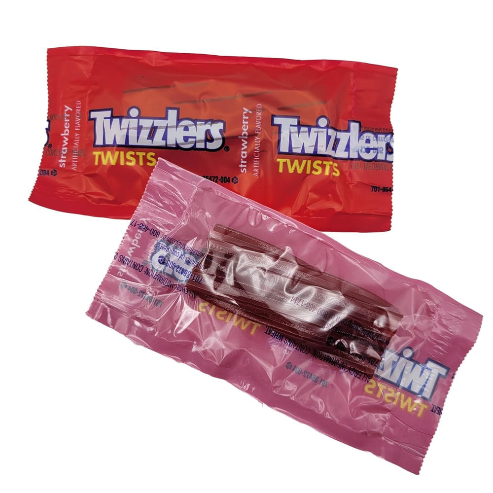 Twizzlers strawberry licorice with chewy texture for any snack moment.