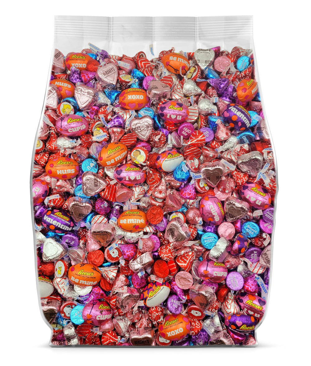 Yummy Chew Valentines Day candy variety pack 2lb displaying a colorful assortment for gifting and sharing.