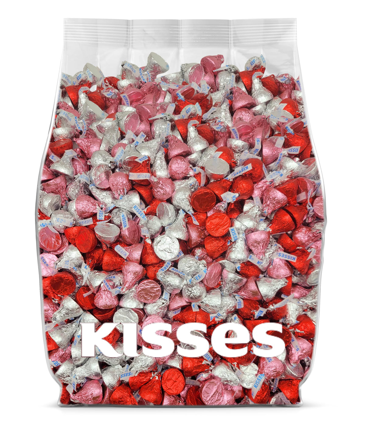Yummy Chew Valentines Kisses 2lb bulk pack for easy gifting and sharing.