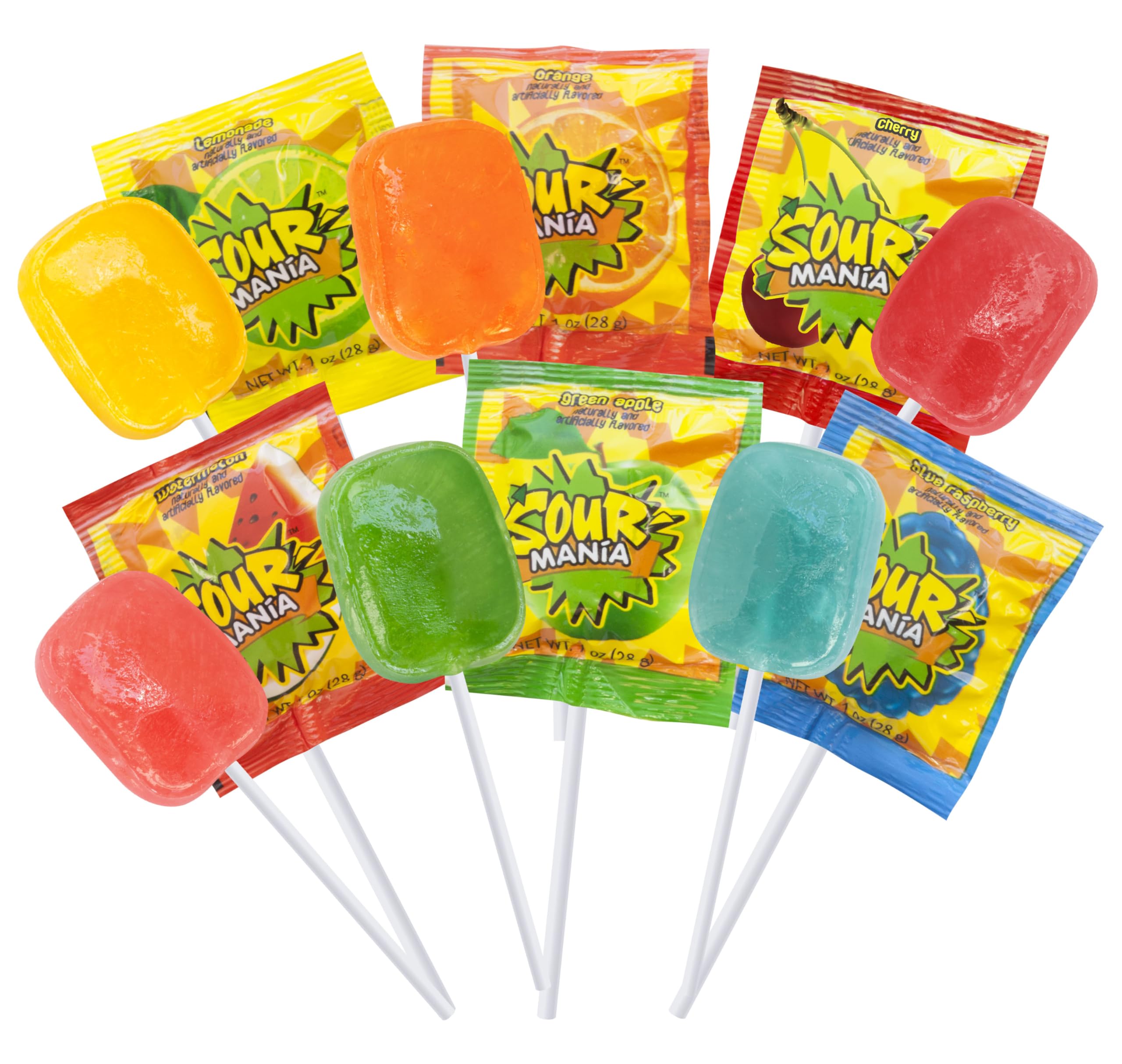 Yummy Lix Sour Mania lemonade lollipop zesty citrus option for gatherings