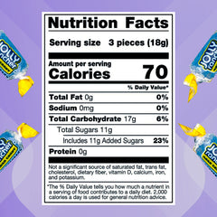 Yummyland blue raspberry hard candy closeup highlighting vibrant color and texture.