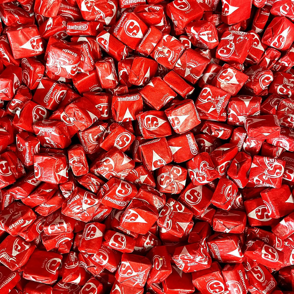 YUMMYLAND Star Bursts Cherry candies bulk bag—fresh, ripe cherry flavor for parties.