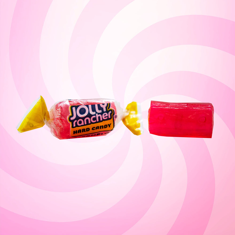 YUMMYLAND Watermelon flavor close-up highlights glossy hard candy texture.