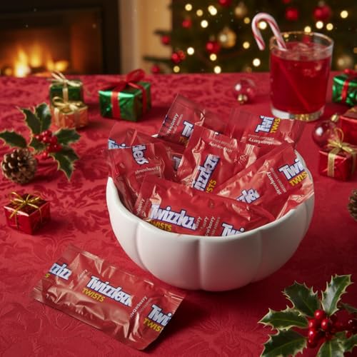 YUMTOV individually wrapped strawberry twist licorice piece, perfect for on-the-go snacking.