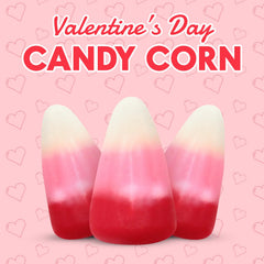 Yumzo candy corn treat bowl display for festive Valentine’s events.
