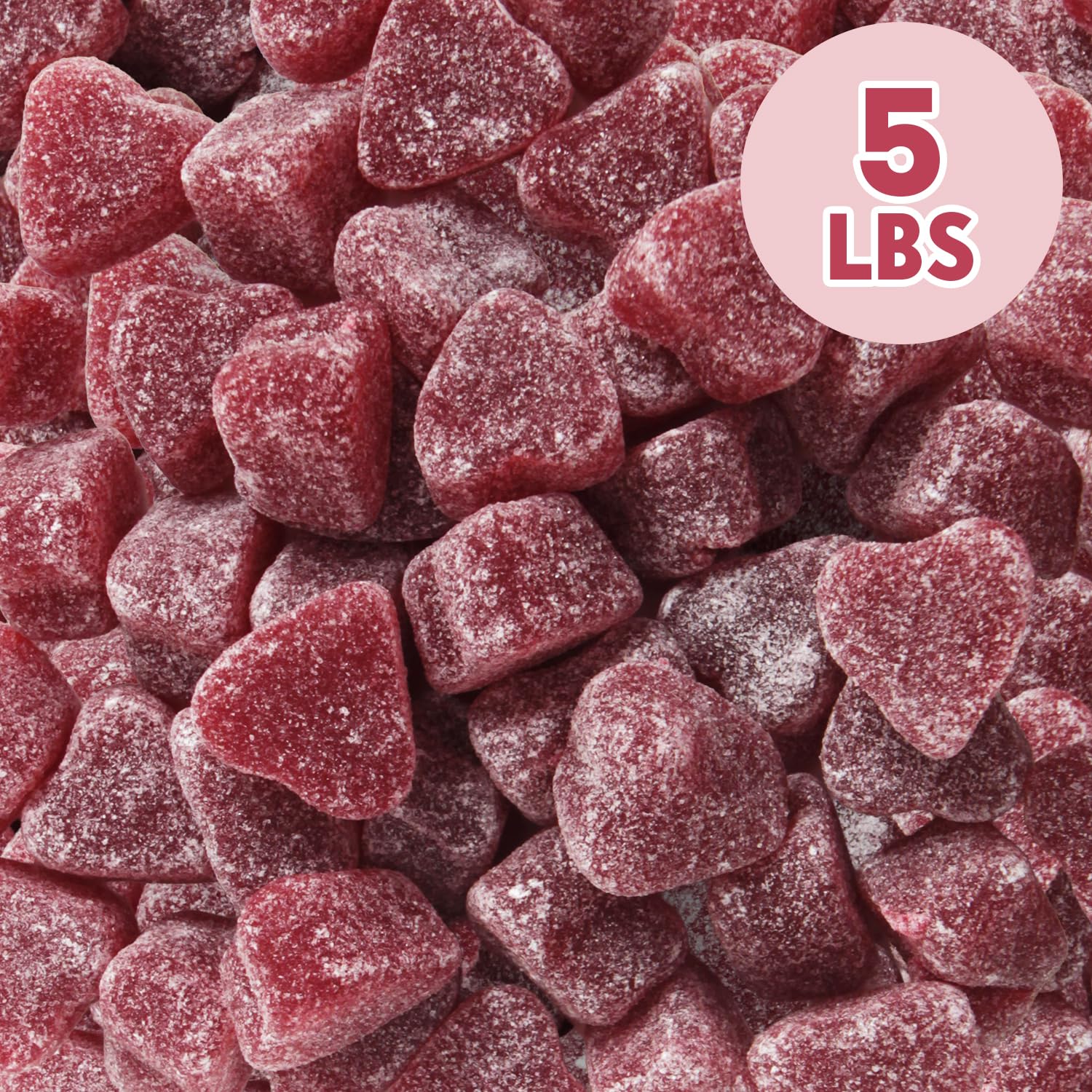 Individually wrapped Yumzo hearts ideal for classroom treats