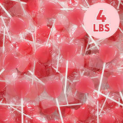 Yumzo heart lollipops individually wrapped for hygienic distribution
