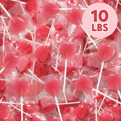 Yumzo individually wrapped heart lollipops ensure hygiene and easy sharing.