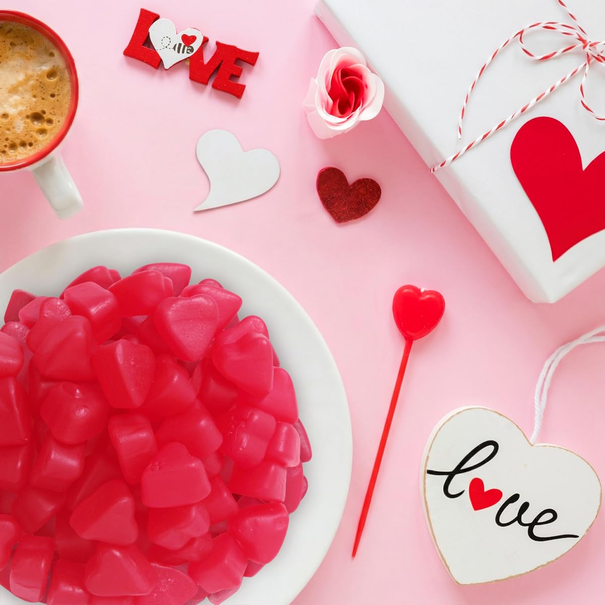 Yumzo JuJu Hearts Cherry gummies suited as party favors and celebrations.