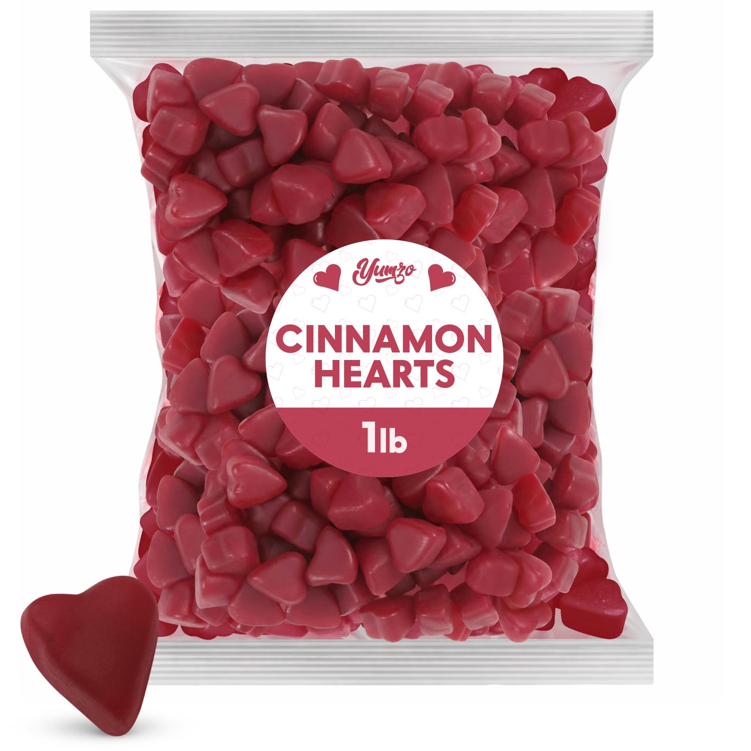 Yumzo JuJu Hearts Cinnamon Candy Pack for bulk Valentine gifting at parties.