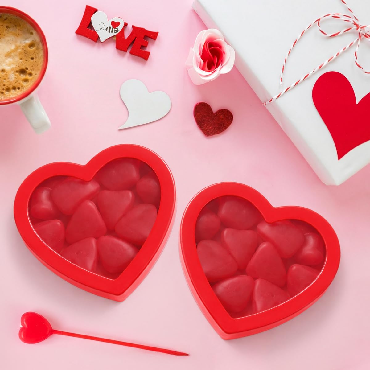 Yumzo JuJu Hearts in a party bowl for easy sharing