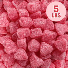 Individually wrapped Yumzo heart gummies keep freshness for Valentine gift bags.