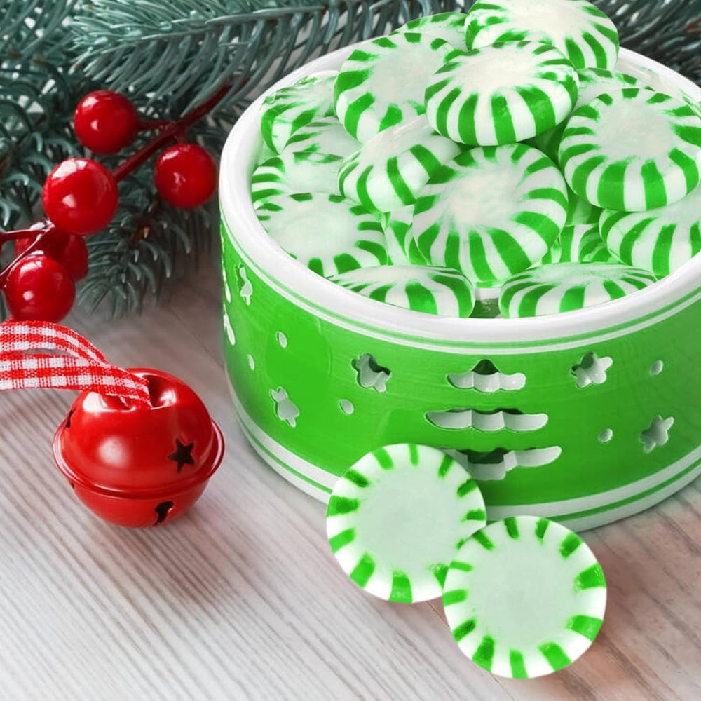 Desk scene with mints ready for quick office breaks