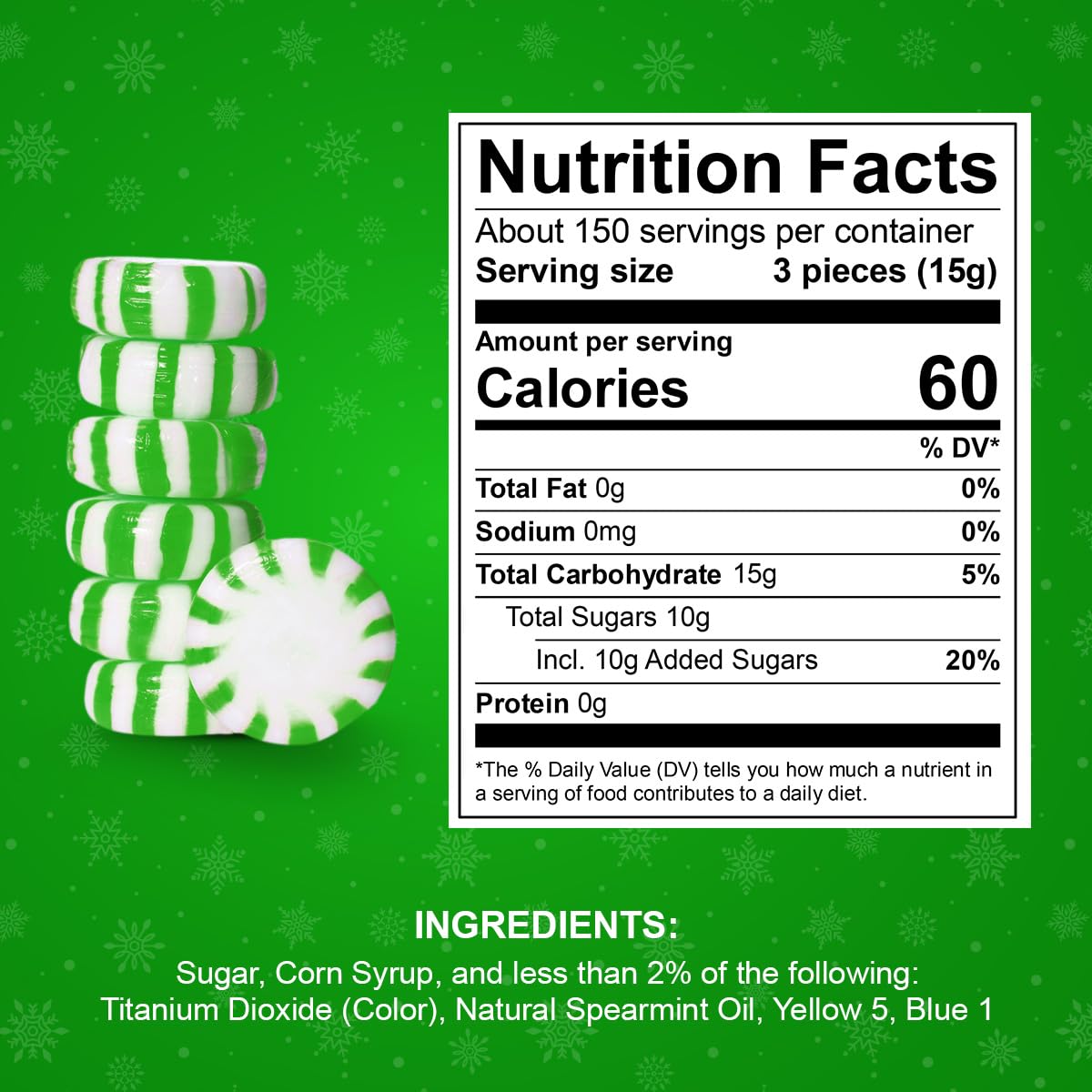 Yumzo Starlight Spearmint bulk-wrapped mints, ideal for offices and events with quick refreshment.