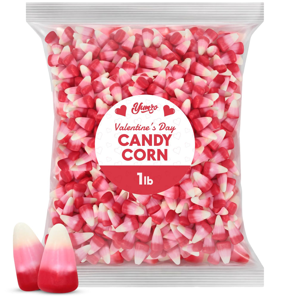 Yumzo Valentine candy corn 1lb bulk bag for sharing at parties