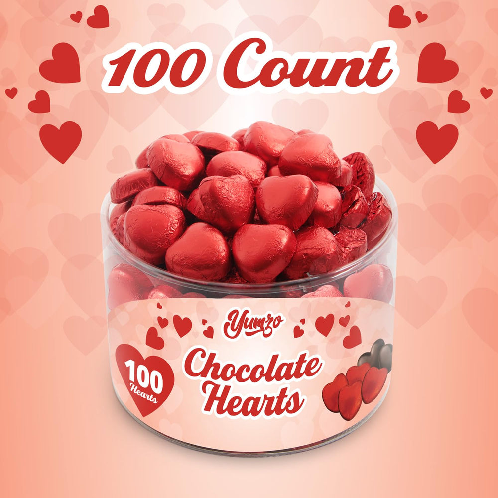 Yumzo Valentines Day heart candies in bulk for parties and favors.