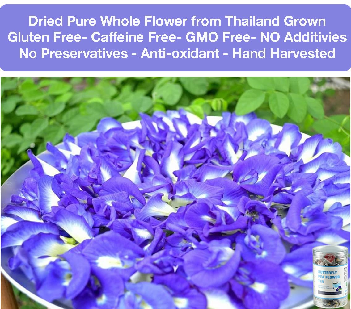 YUNHAHA culinary uses: dye rice and desserts with butterfly pea flowers.