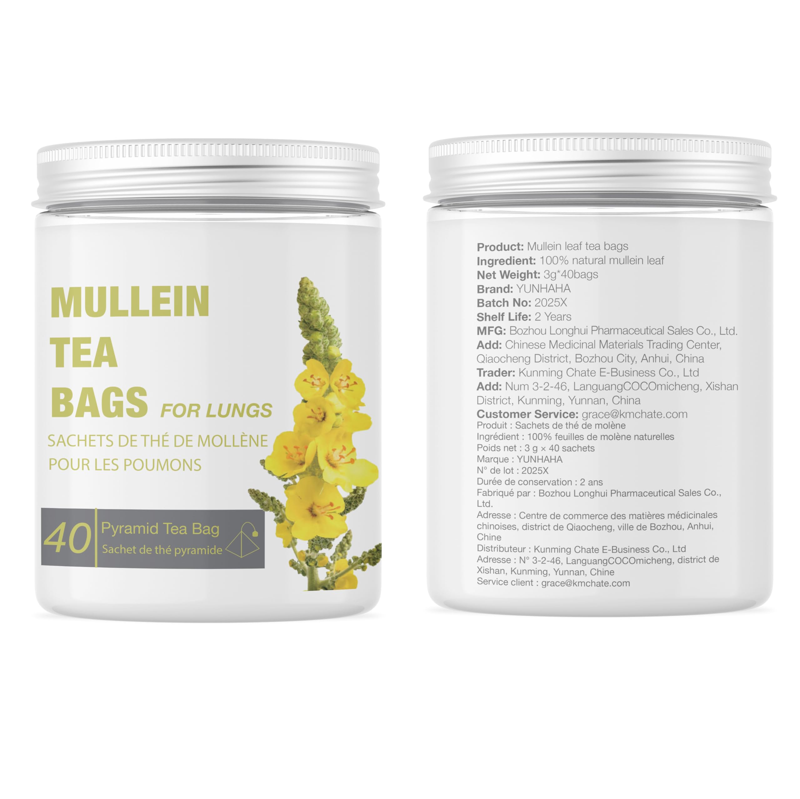 YUNHAHA shelf display of herbal tea bags for daily self-care