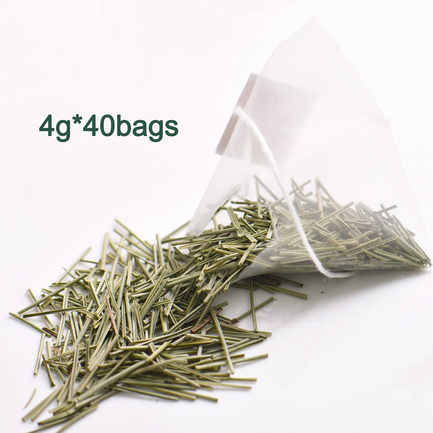 YUNHAHA Pine needle tea in cup highlighting bright pale green infusion and forest notes