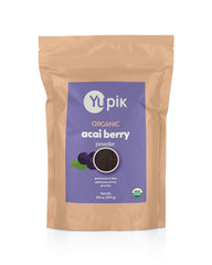 Yupik Acai Powder packaging shows organic certification, ideal for smoothie prep.