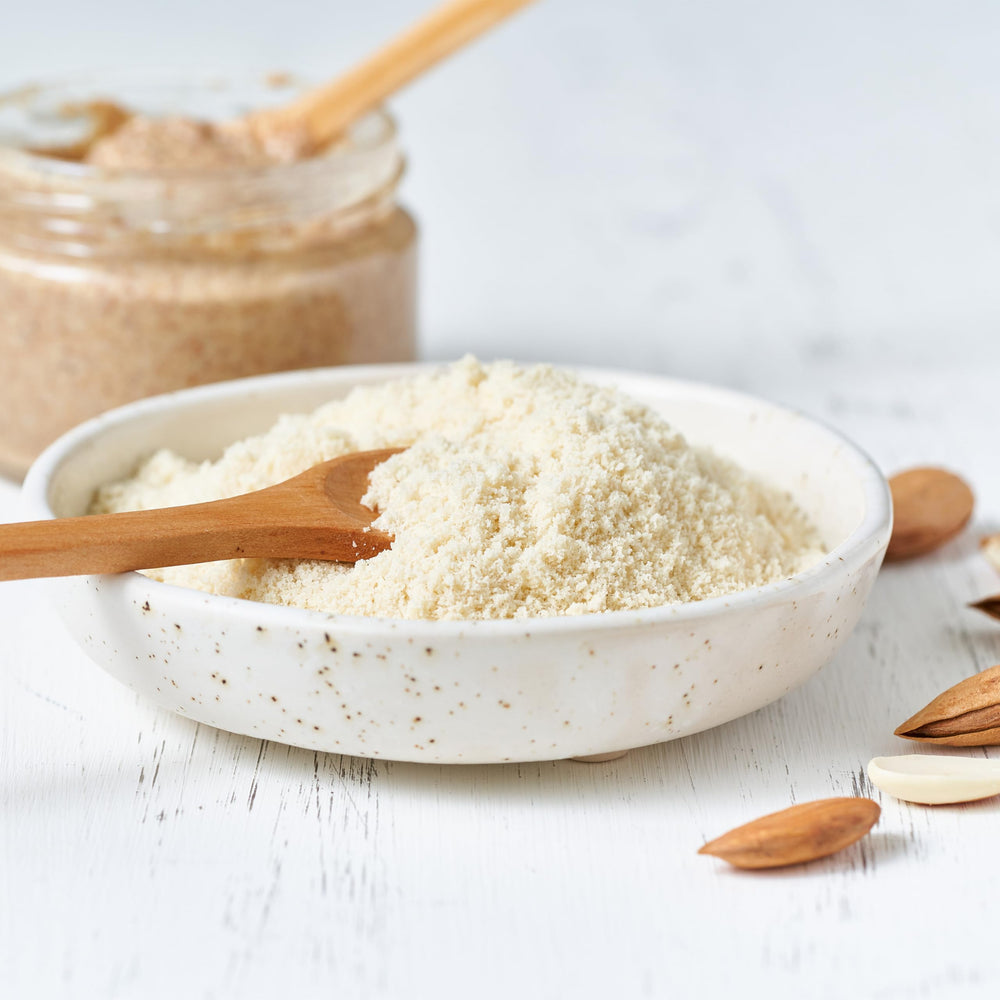 Yupik Almond Meal on biscotti dough suggests rich flavor and crisp texture.