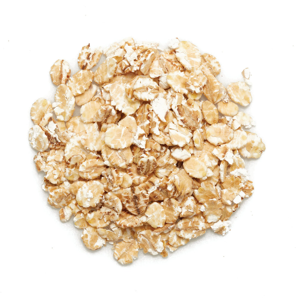 Yupik barley flakes measuring cup demonstrates simple 2:1 water ratio