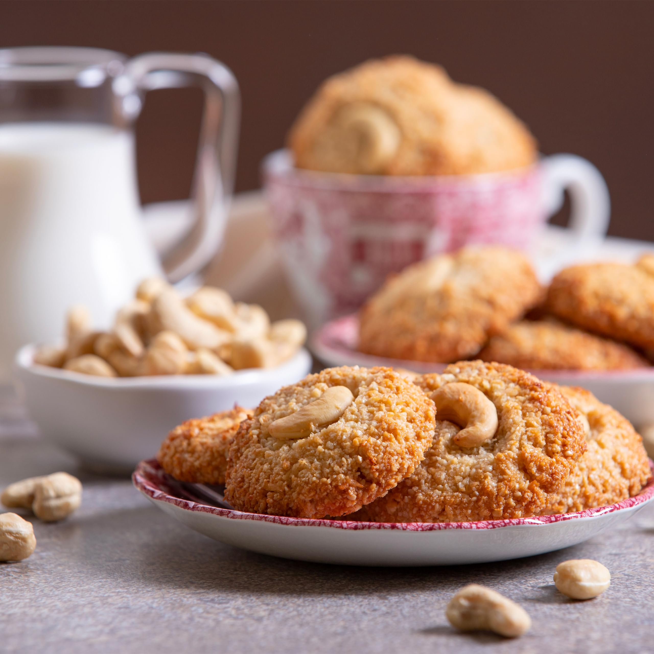 Yupik cashew buts baking topping adds texture and flavor