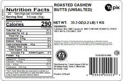 Yupik cashew buts closeup shows creamy nutty texture for toppings