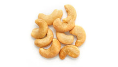 Yupik cashews closeup crunch; creamy interior meets light roasting flavor.