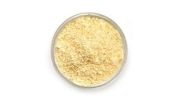 Yupik chickpea flour in a dough bowl demonstrates binding.