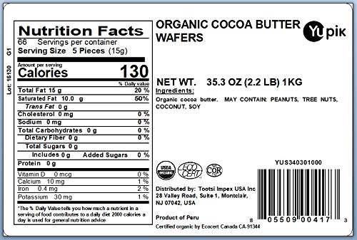 Yupik Cocoa Butter Wafers melt closeup demonstrates silky texture ideal for chocolate making.